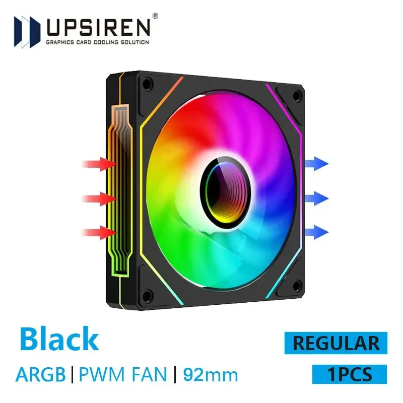 UPSIREN UF-9 ISM 4 PRO Ventilateur de Boîtier 92mm ARGB PWM Silencieux (800-2500 RPM) slide 9