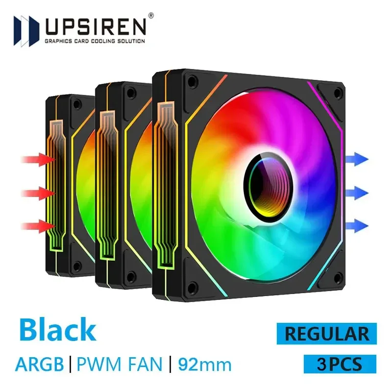 UPSIREN UF-9 ISM 4 PRO Ventilateur de Boîtier 92mm ARGB PWM Silencieux (800-2500 RPM) slide 10