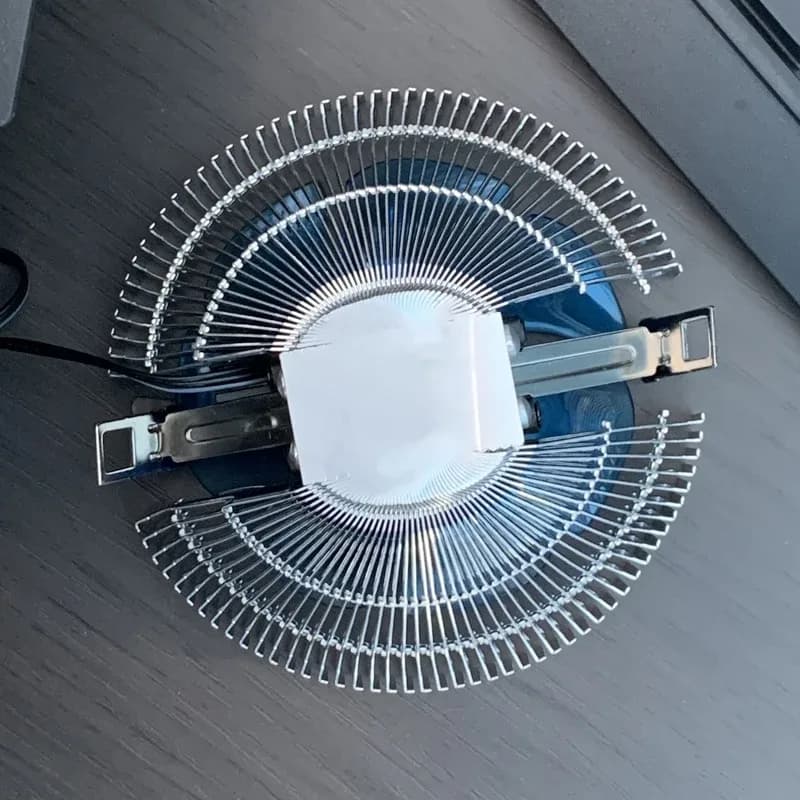 Ventirad CPU à Air avec LED Bleue - 3 Broches - Compatible Intel LGA 1150/1151/1155/1156/1200/1366/1700/X99 & AMD AM3/AM4/AM5 - Image 6
