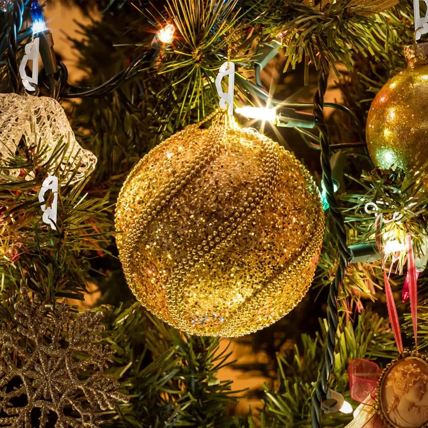 Crochets de gouttière extérieurs pour guirlandes lumineuses de Noël slide 5