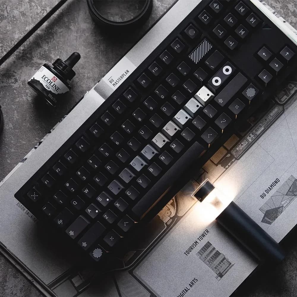 Touches de clavier FBB Thème OPXY en PBT à sublimation pour switches Cherry MX - Image 2