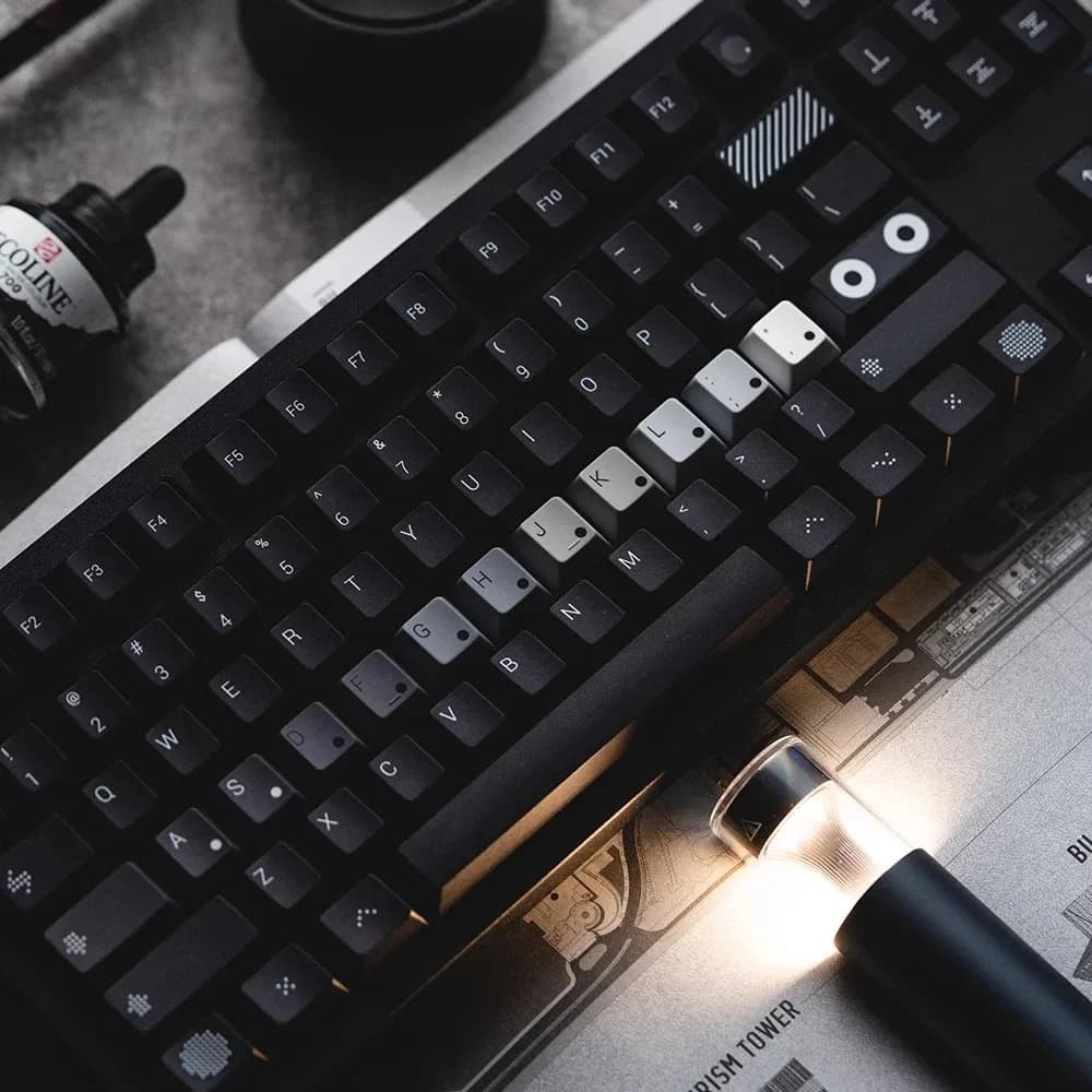 Touches de clavier FBB Thème OPXY en PBT à sublimation pour switches Cherry MX - Image 3