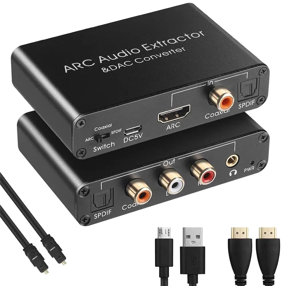 Extracteur Audio HDMI ARC 192 kHz vers Optique Toslink, Coaxial et Jack 3,5 mm slide 6