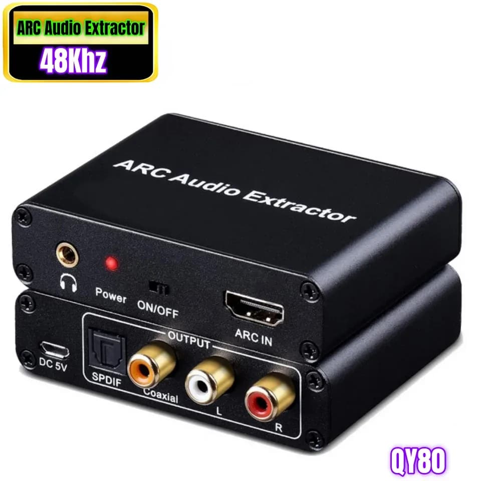 Extracteur Audio HDMI ARC 192 kHz vers Optique Toslink, Coaxial et Jack 3,5 mm slide 9