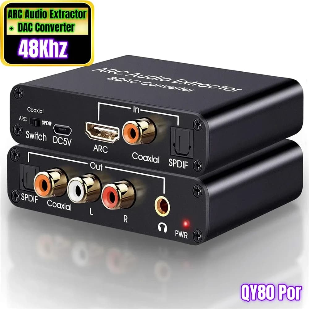 Extracteur Audio HDMI ARC 192 kHz vers Optique Toslink, Coaxial et Jack 3,5 mm slide 10