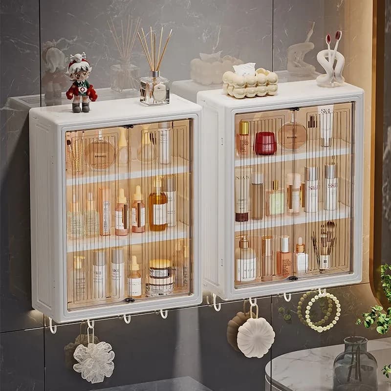 Étagère murale de salle de bain magnétique sans perçage