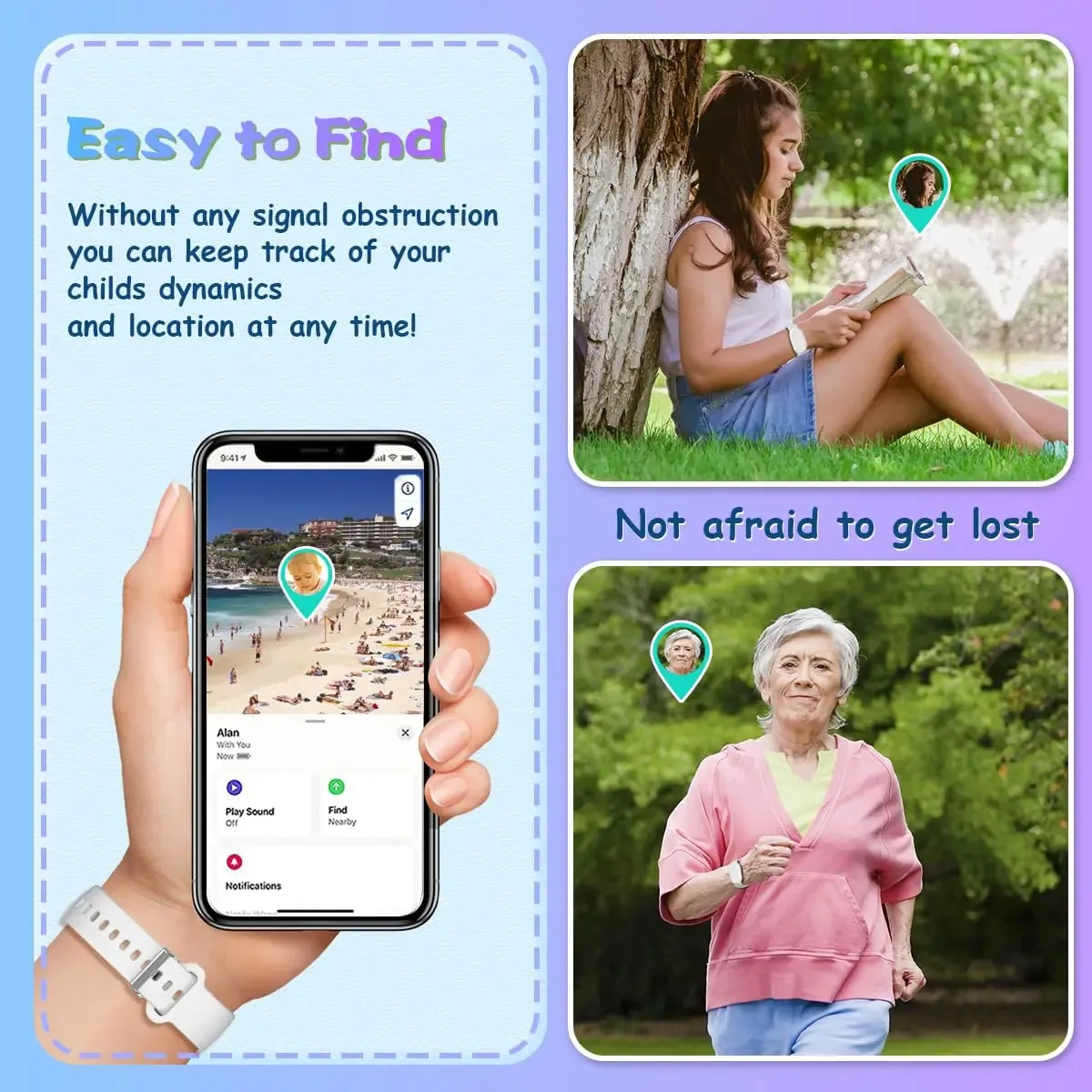 Bracelet en silicone pour Samsung Galaxy SmartTag2 - Image 3