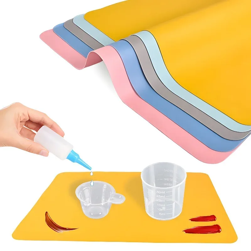 Tapis de protection en silicone thermorésistant et antidérapant pour loisirs créatifs et résine - 14 couleurs - Image 3