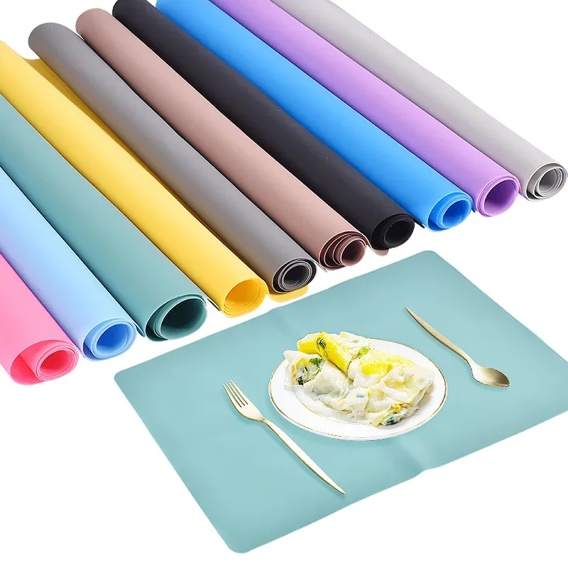 Tapis de protection en silicone thermorésistant et antidérapant pour loisirs créatifs et résine - 14 couleurs - Image 1