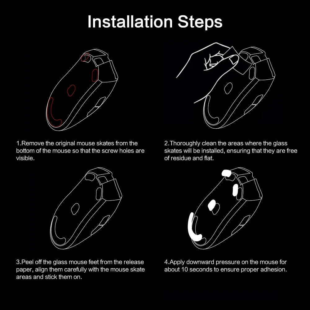 Patins de souris en verre pour Razer DeathAdder V3 Pro - Image 6