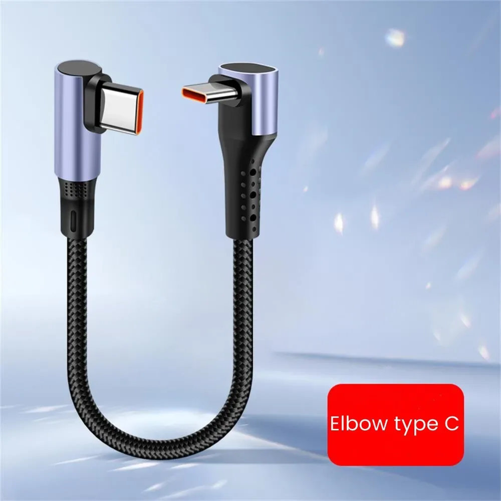Câble de charge rapide USB-A/USB-C vers USB-C coudé à 90° - 66W slide 8