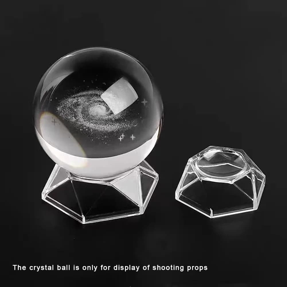 Support hexagonal en acrylique pour boule de cristal et sphère slide 3