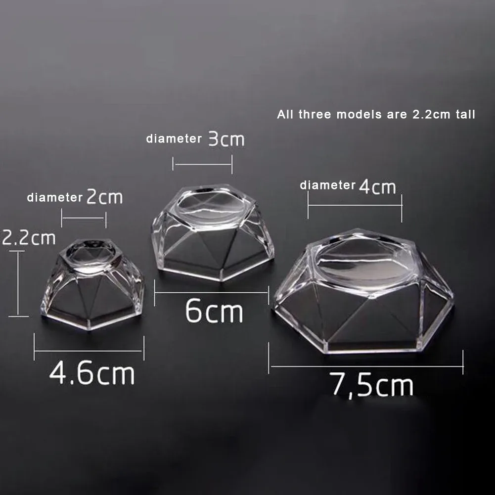 Support hexagonal en acrylique pour boule de cristal et sphère slide 6