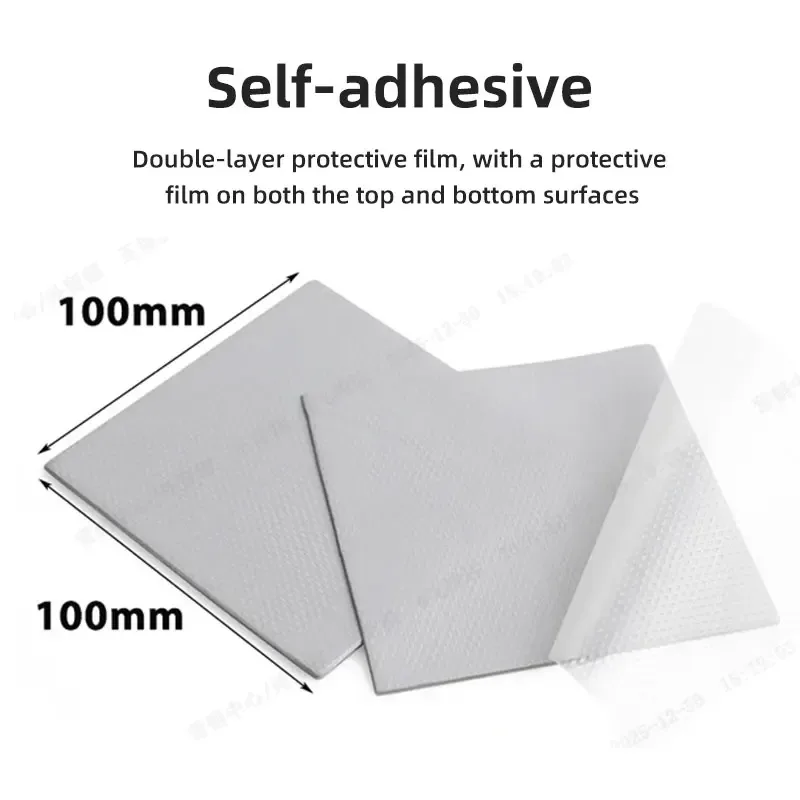 FEHONDA Pad Thermique en Silicone 6W/mK (0,5-4,0 mm) pour CPU, GPU et PS4 - Image 6