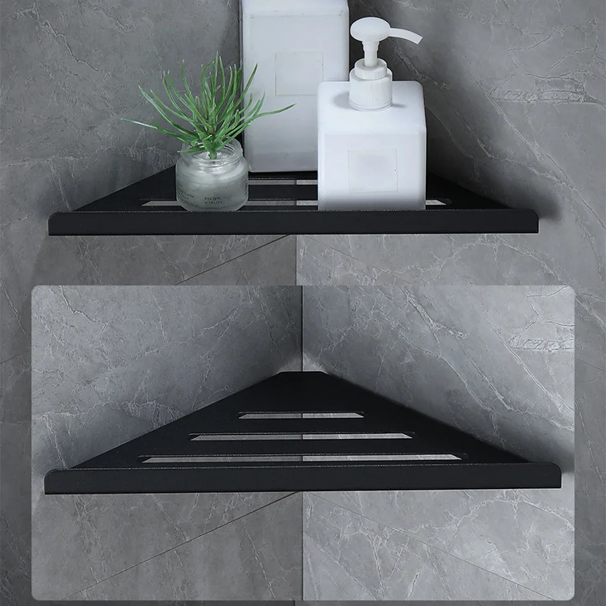 Étagère d'angle de douche en acier inoxydable 304 sans perçage