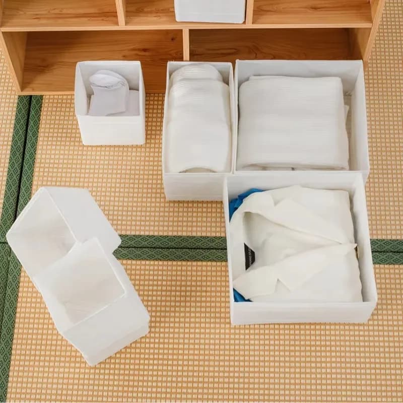 MELOrganizers Boîte de rangement pliable en tissu Oxford pour sous-vêtements, soutiens-gorge, chaussettes et jeans - Image 2