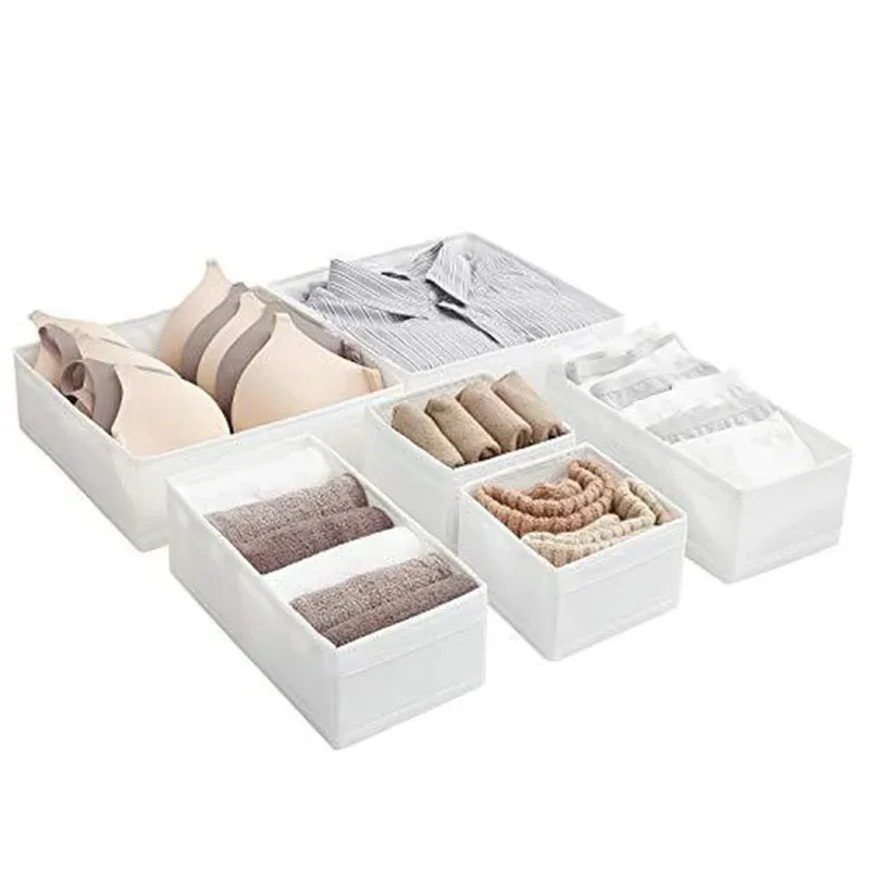 MELOrganizers Boîte de rangement pliable en tissu Oxford pour sous-vêtements, soutiens-gorge, chaussettes et jeans - Image 1