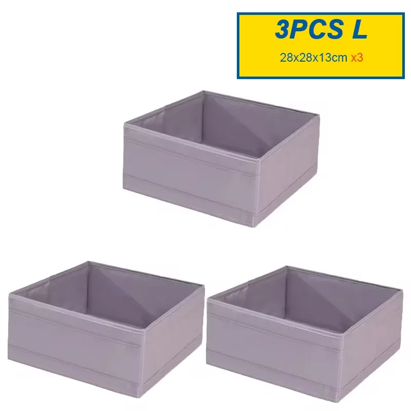 MELOrganizers Boîte de rangement pliable en tissu Oxford pour sous-vêtements, soutiens-gorge, chaussettes et jeans slide 16