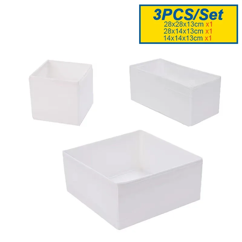 MELOrganizers Boîte de rangement pliable en tissu Oxford pour sous-vêtements, soutiens-gorge, chaussettes et jeans slide 13