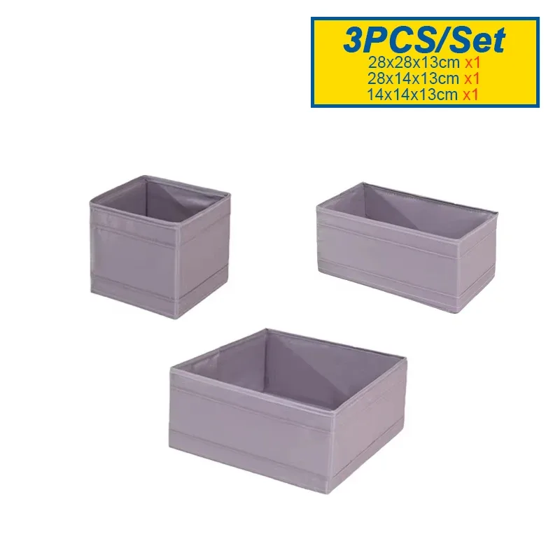 MELOrganizers Boîte de rangement pliable en tissu Oxford pour sous-vêtements, soutiens-gorge, chaussettes et jeans slide 14