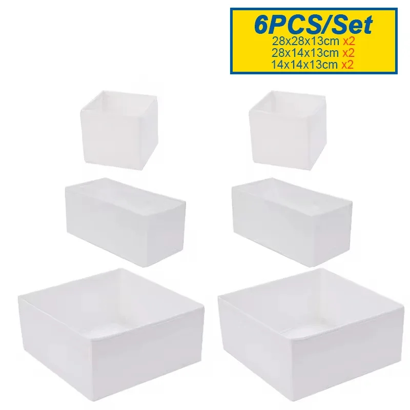 MELOrganizers Boîte de rangement pliable en tissu Oxford pour sous-vêtements, soutiens-gorge, chaussettes et jeans slide 21