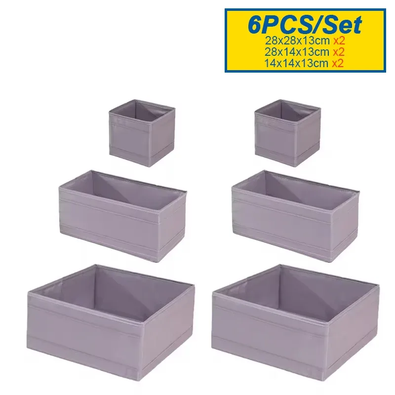 MELOrganizers Boîte de rangement pliable en tissu Oxford pour sous-vêtements, soutiens-gorge, chaussettes et jeans slide 22