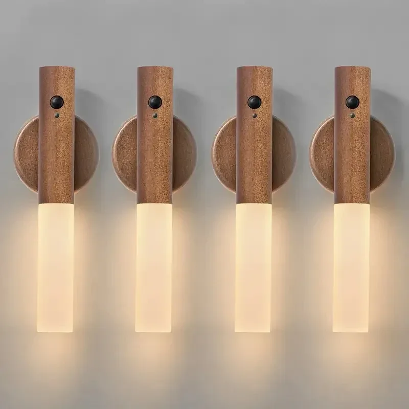 Applique murale LED rechargeable avec détecteur de mouvement et fixation magnétique