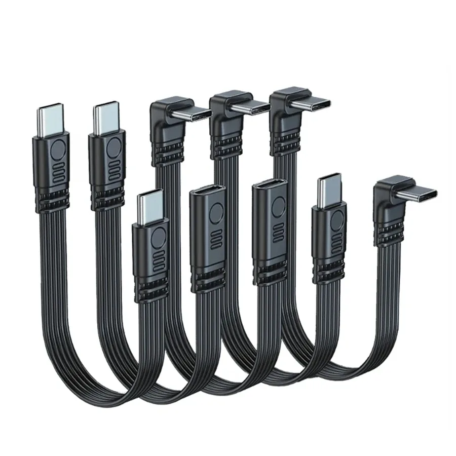 Rallonge USB-C coudée à 90° (Mâle vers Femelle) - 45W / 480 Mbps - Image 1