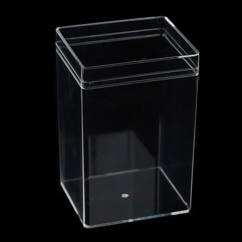 Boîte Rectangulaire Transparente en Plastique pour Cadeaux et Friandises
