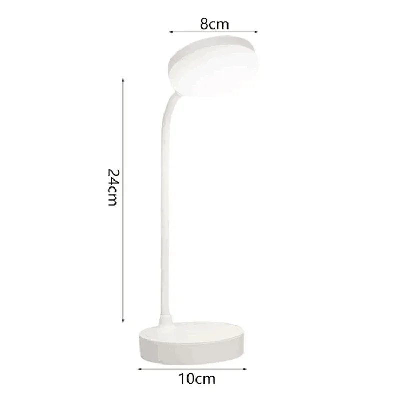 Lampe de table LED rechargeable avec port USB et 3 modes de luminosité slide 7