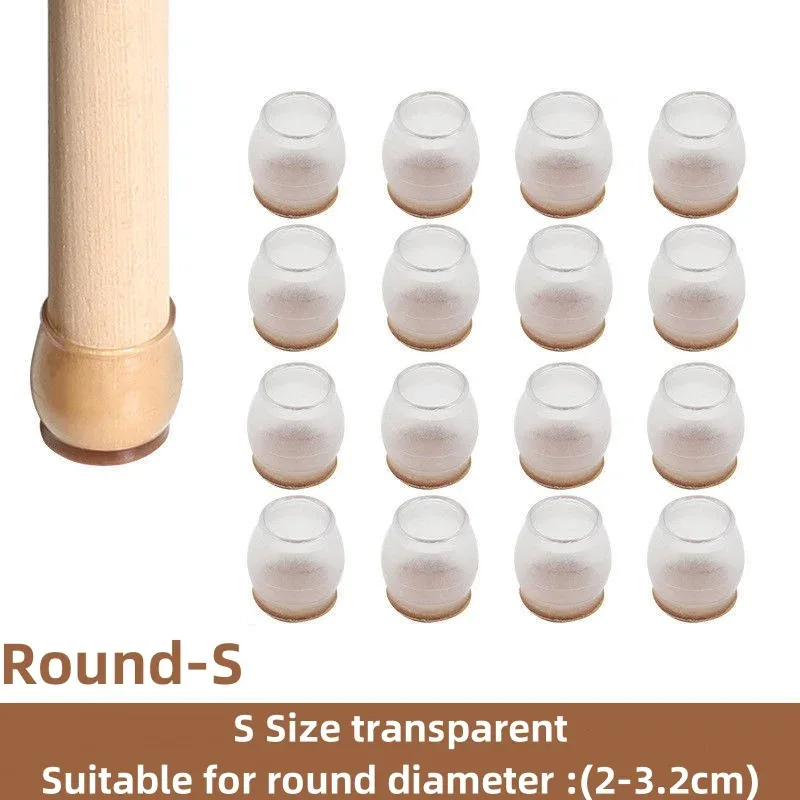 Lot de 16 patins de protection en silicone antidérapants pour pieds de meubles slide 11