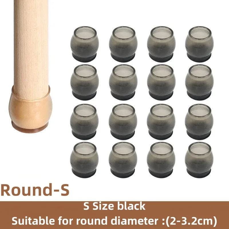Lot de 16 patins de protection en silicone antidérapants pour pieds de meubles slide 7