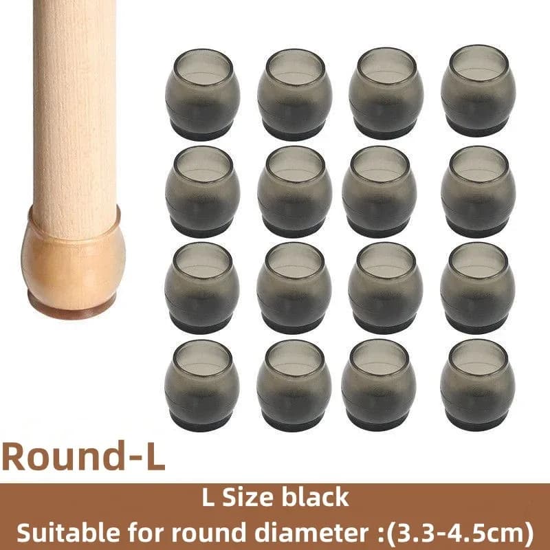 Lot de 16 patins de protection en silicone antidérapants pour pieds de meubles slide 10