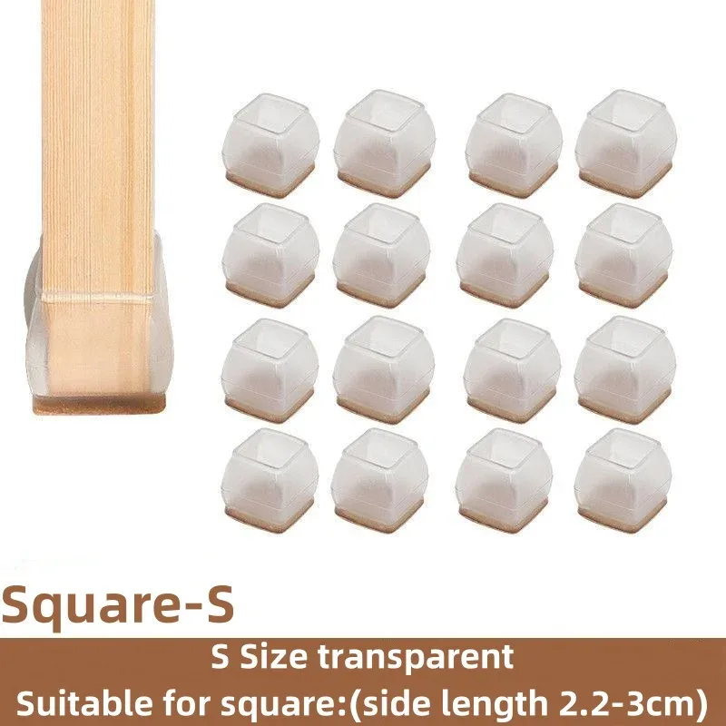 Lot de 16 patins de protection en silicone antidérapants pour pieds de meubles slide 9