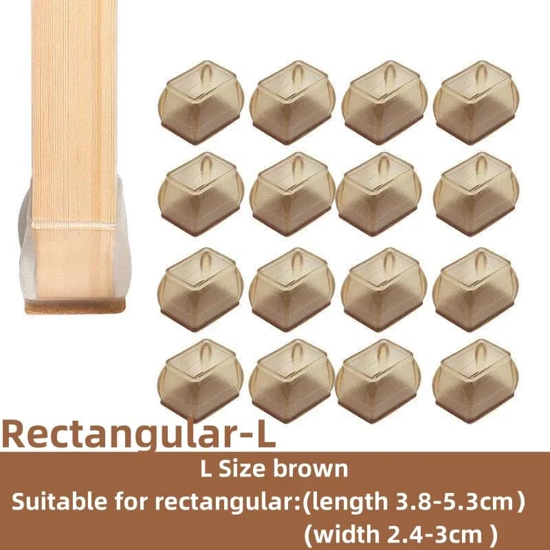 Lot de 16 patins de protection en silicone antidérapants pour pieds de meubles slide 23