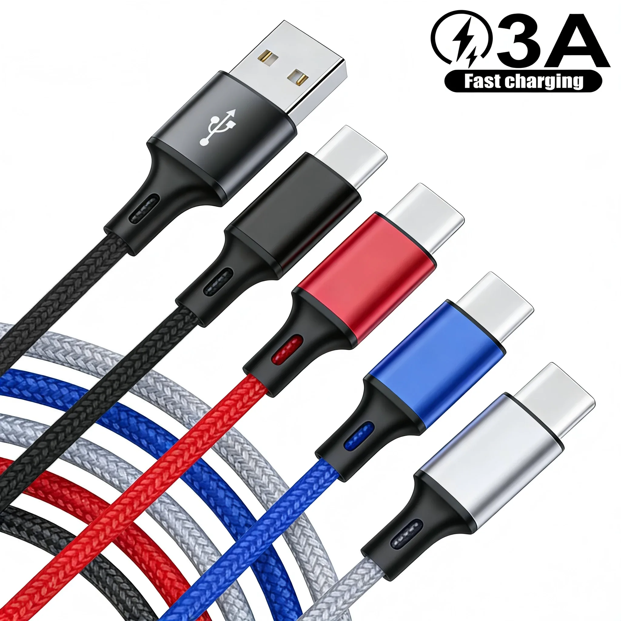 Câble USB-A vers USB-C à Charge Rapide - Image 1