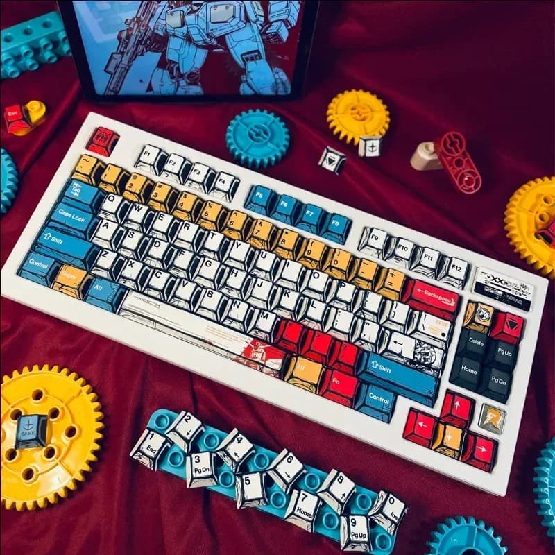 Set de touches Manga pour clavier mécanique - Profil Cherry - Sublimation thermique - Image 3