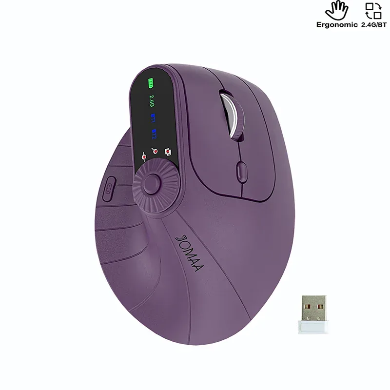 Souris ergonomique sans fil (2,4 GHz + Bluetooth), DPI réglable, légère pour PC et MacBook slide 8