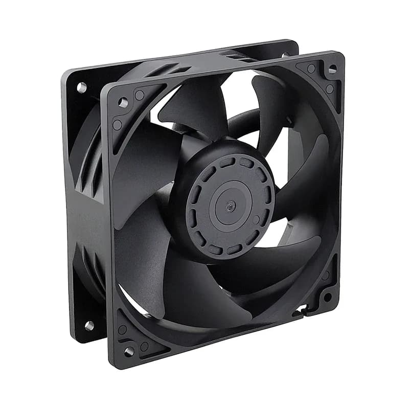 Ventilateur de refroidissement Gsie Time 12V DC, 120x38mm, Roulement à billes, Sans balais, 4500 tr/min, 2 broches - Image 2