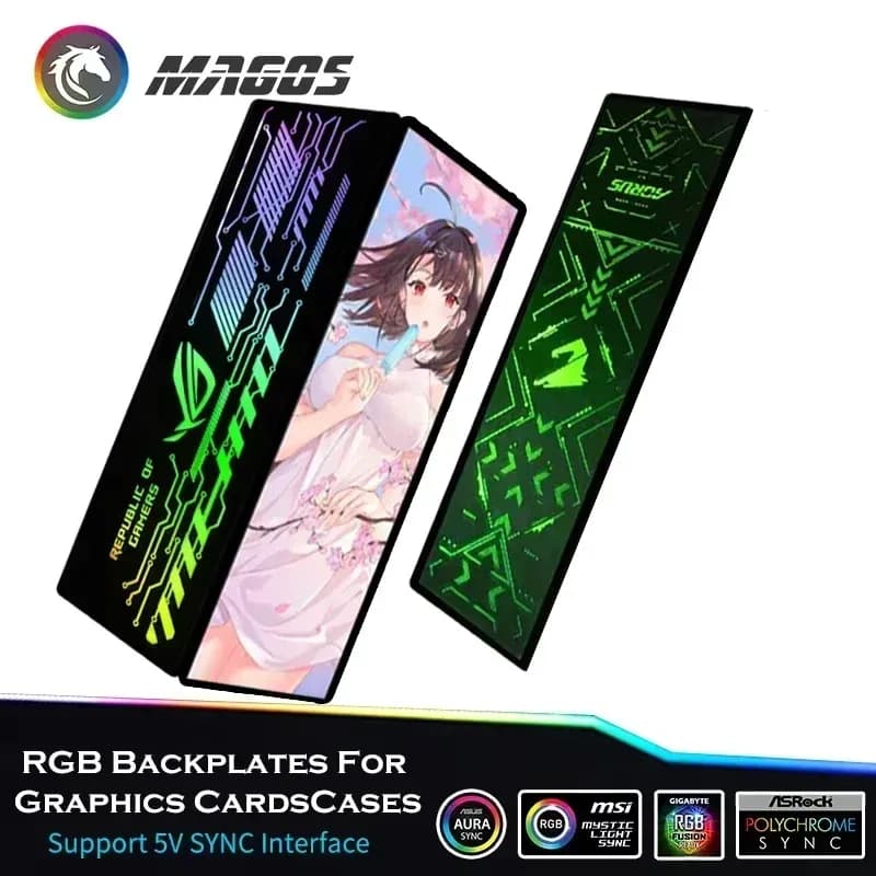 Panneau RGB Rétroéclairé pour Personnalisation de Boîtier PC (VGA/Alimentation) - Image 5