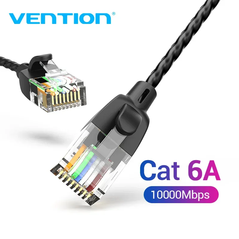 Câble Ethernet Vention Cat.6A RJ45 10 Gbps Ultra-fin