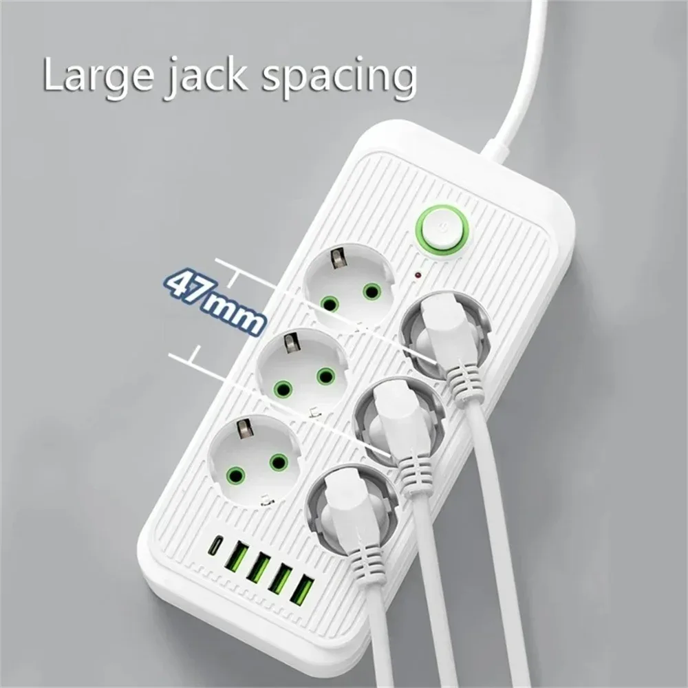 Multiprise Parafoudre avec 4 Ports USB, 1 Port USB-C et Câble de 2m - Image 4