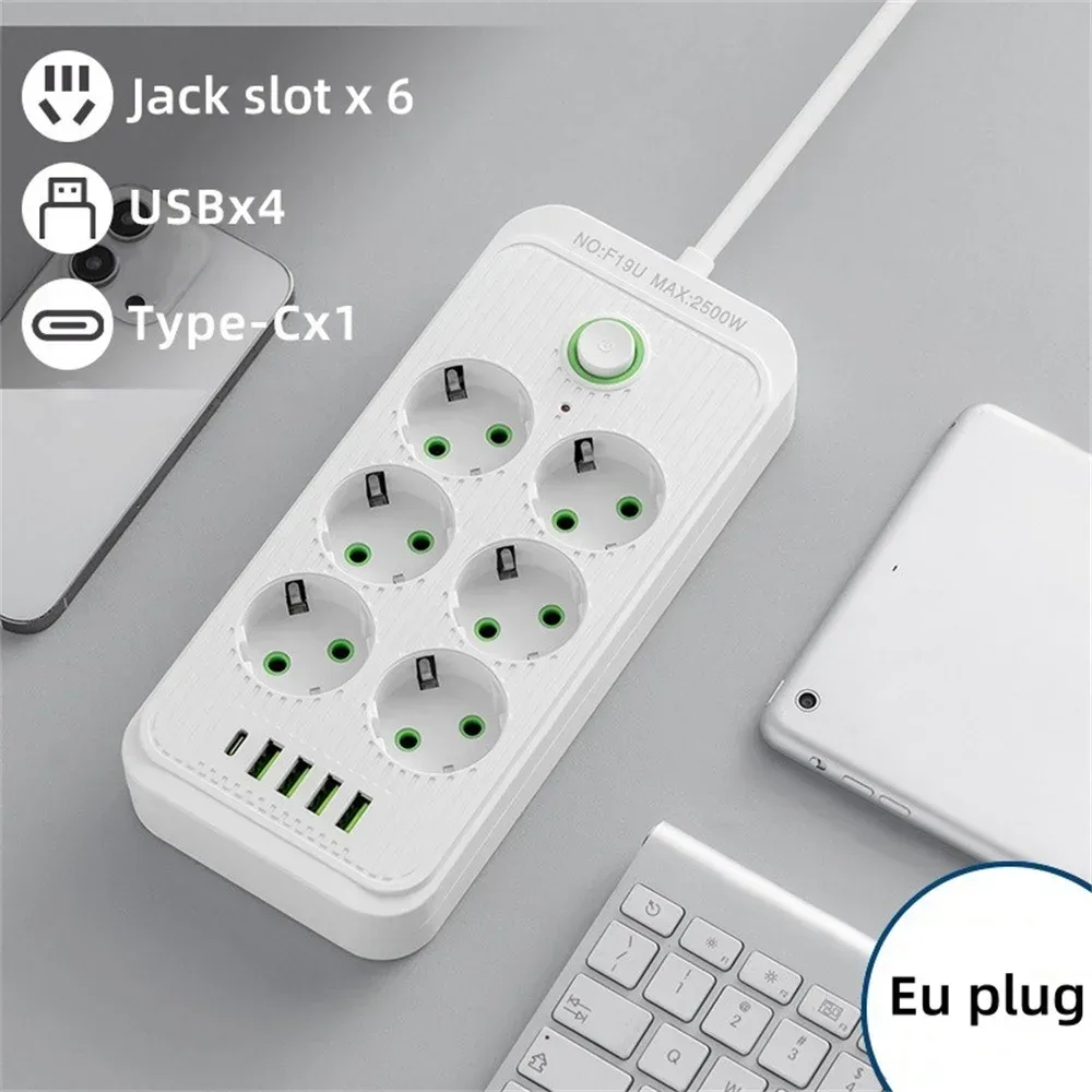 Multiprise Parafoudre avec 4 Ports USB, 1 Port USB-C et Câble de 2m slide 8