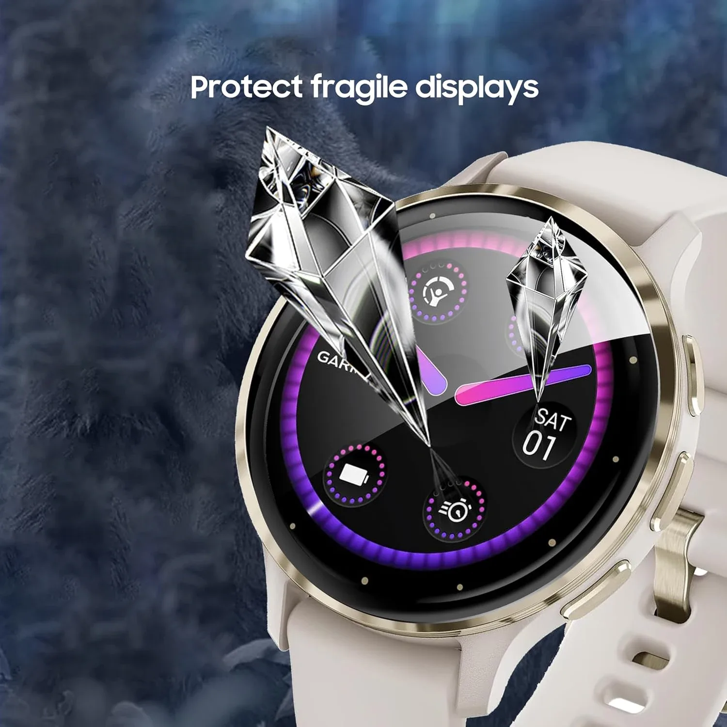Film de protection d'écran flexible HD pour Garmin Venu 4 (41/45mm) - Anti-rayures slide 5