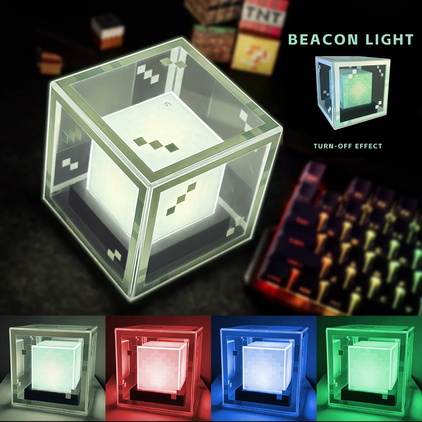 Lampe balise LED style Pixel rechargeable - Image 1
