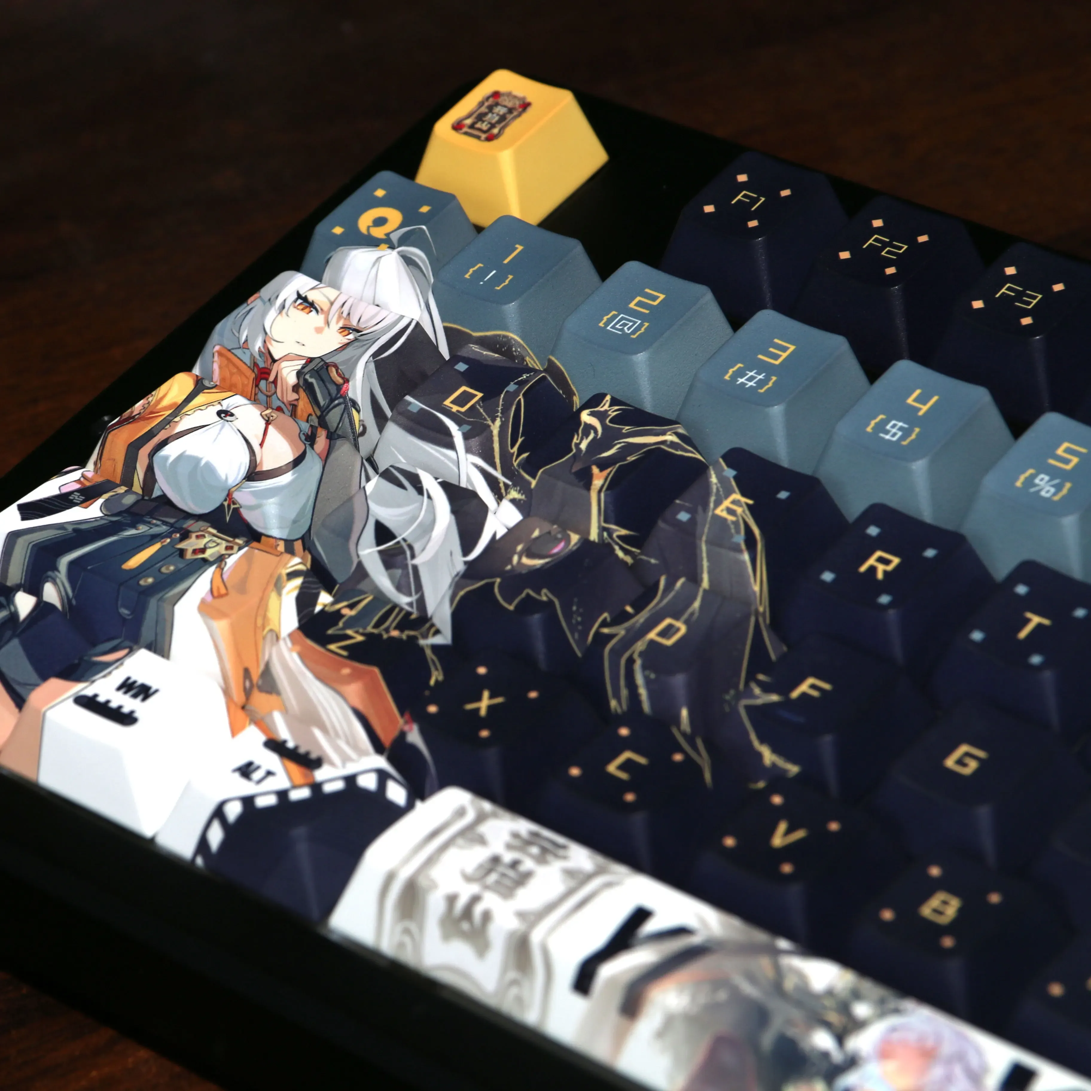 Set de 120 Keycaps PBT Dye-Sub Anime ZZZ Yixuan pour Clavier Mécanique