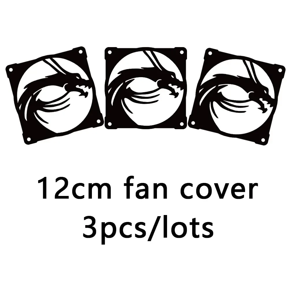 Lot de 3 grilles décoratives en acrylique pour ventilateur 120 mm - Image 5