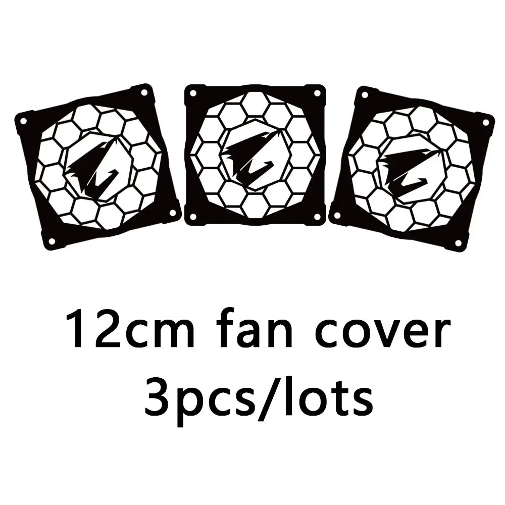 Lot de 3 grilles décoratives en acrylique pour ventilateur 120 mm - Image 4