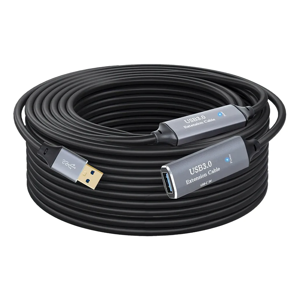 Câble de rallonge USB 3.0 actif avec amplificateur de signal, Mâle vers Femelle (10m-30m) slide 7