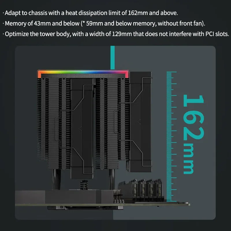 DeepCool AK620 Digital - Refroidisseur CPU Double Tour avec Affichage Numérique - Image 5